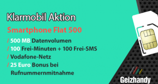 Klarmobil Smartphone Flat 500 Aktion
