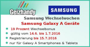 Samsung Wechselwochen für Galaxy A Geräte