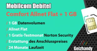 Mobilcom Debitel Comfort Allnet Tarif Allnet Flat + 1 GB