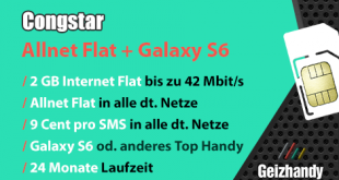 Congstar Deal Allnet Flat mit Samsung Galaxy S6