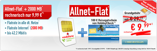 Allnet Flats mit 2 GB Datenflat - Deal von Mobilcom